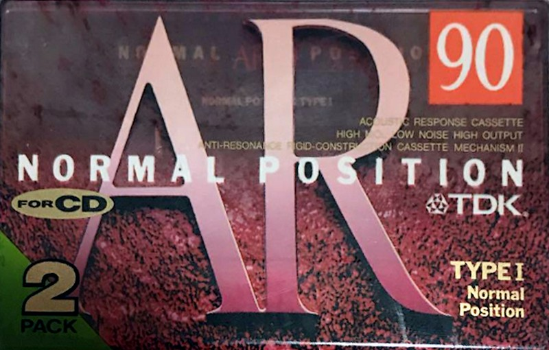 2 pack TDK AR 90 "AR-90X2A" Type I Normal 1993 Japan
