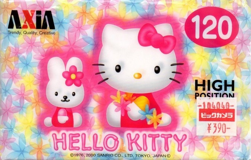 Compact Cassette AXIA Hello Kitty 120 "HK2A PK 120" Type II Chrome 2000 Japan