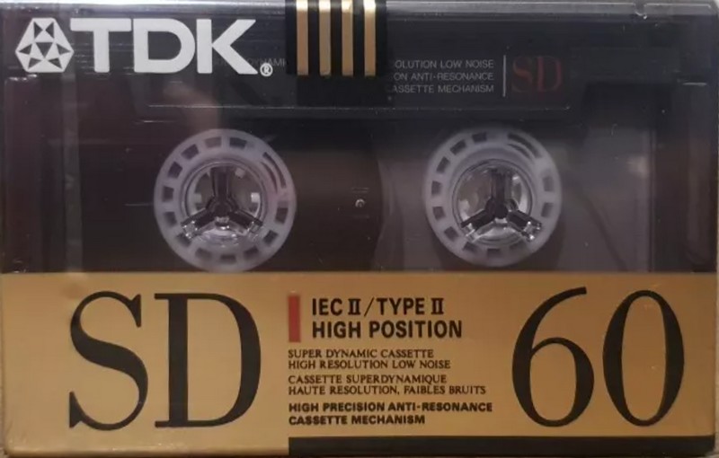 Compact Cassette TDK SD 60 Type II Chrome 1990 North America