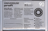 Compact Cassette Universum UCX II 90 Type II Chrome 1986 Germany