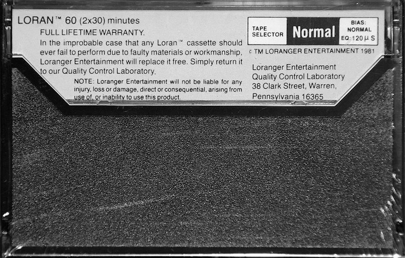 Compact Cassette Loran 60 Type I Normal 1981 USA