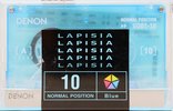 Compact Cassette Denon Lapisia 10 "VD01-10" Type I Normal 1997 Japan