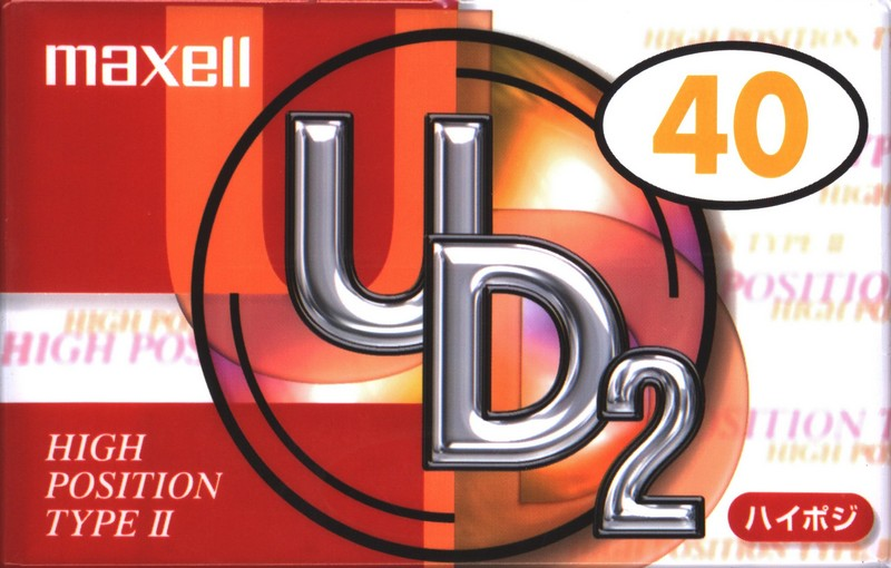 Compact Cassette Maxell UDII / UD2 40 "UD2-40N" Type II Chrome 2000 Japan
