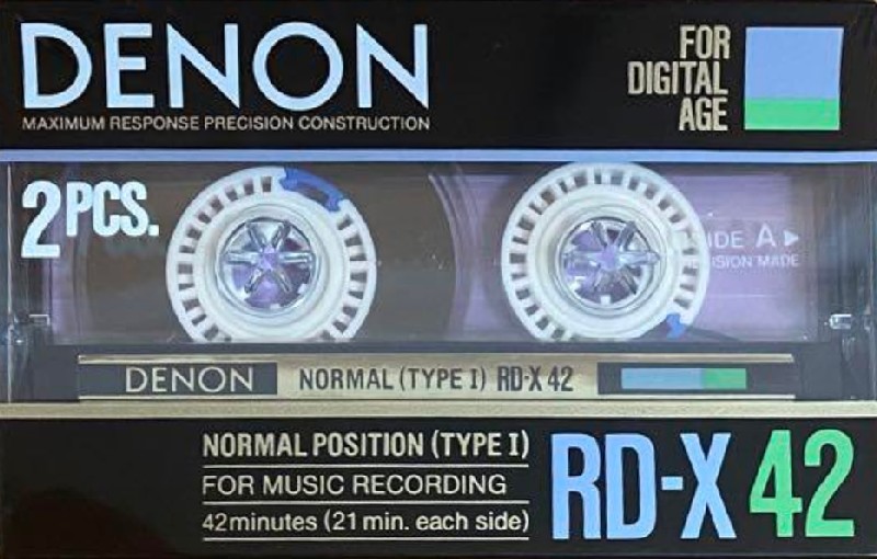2 pack Denon RD-X 42 Type I Normal 1986 Japan
