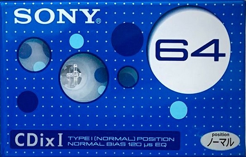 Compact Cassette Sony CDix I 64 "C64CDX1L" Type I Normal 2001 Japan