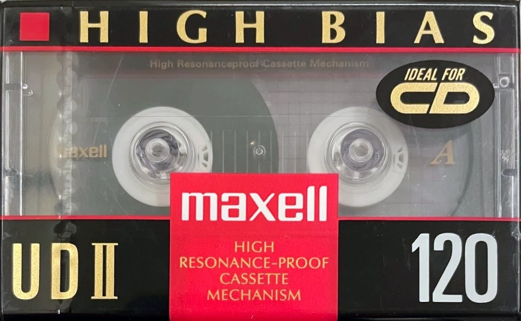 Compact Cassette Maxell UDII / UD2 120 Type II Chrome 1992 Europe