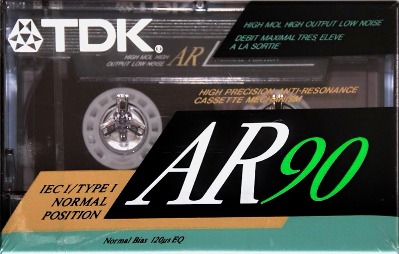 Compact Cassette TDK AR 90 "AR90" Type I Normal 1990 North America