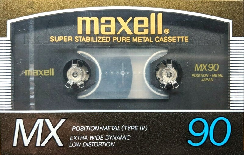 Compact Cassette Maxell MX 90 Type IV Metal 1986 Japan