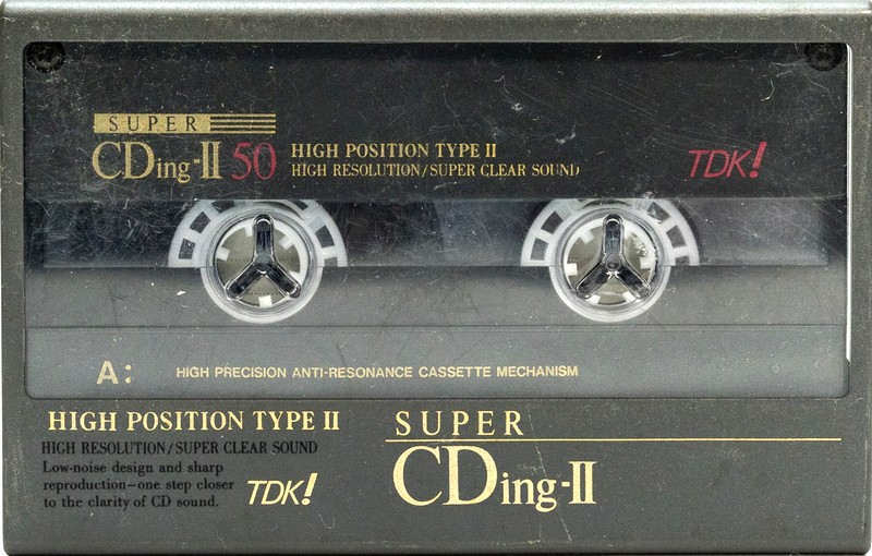 Compact Cassette TDK Super CDing 2 50 "SCD2-50" Type II Chrome 1992 Japan