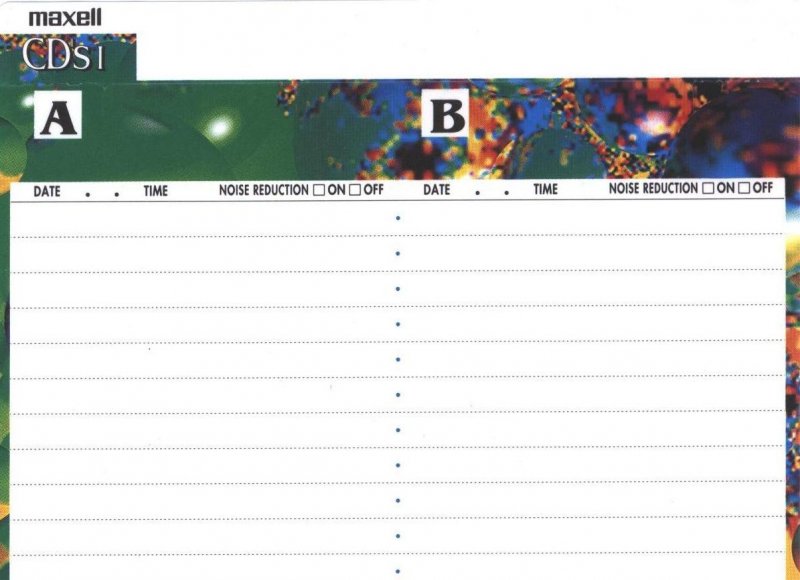 Compact Cassette Maxell CD`s I / CD`s 1 20 "CDS1-20G" Type I Normal 1994 Japan