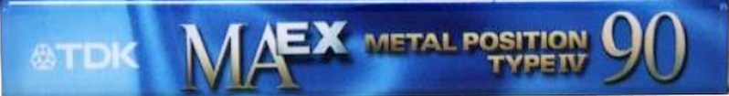 Compact Cassette TDK MAEX 90 "MAEX-90" Type IV Metal 1998 Japan