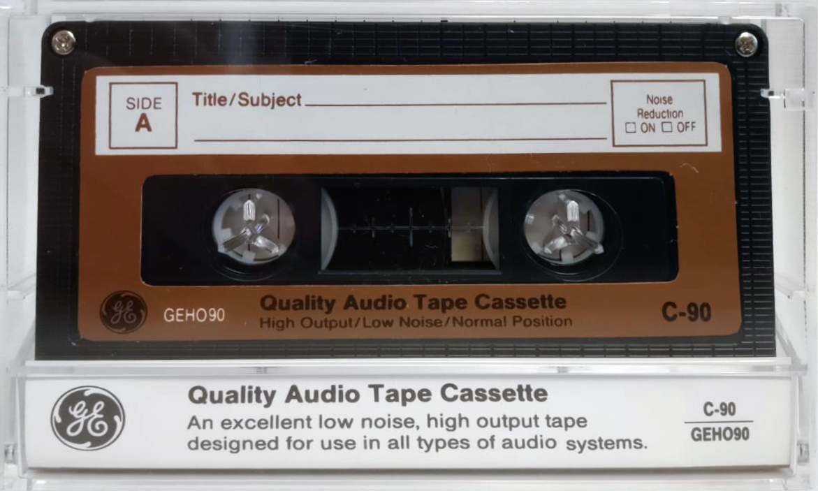 Compact Cassette GE / General Electric GE-HO 90 Type I Normal 1988 USA
