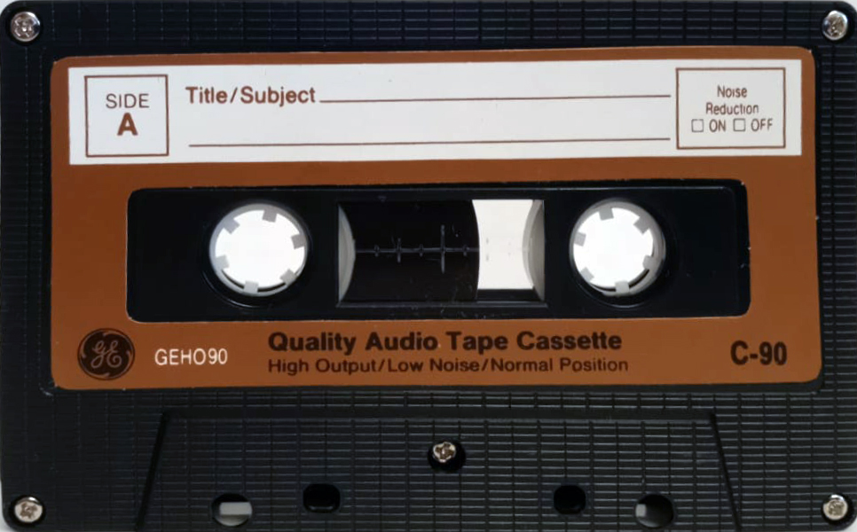 Compact Cassette GE / General Electric GE-HO 90 Type I Normal 1988 USA
