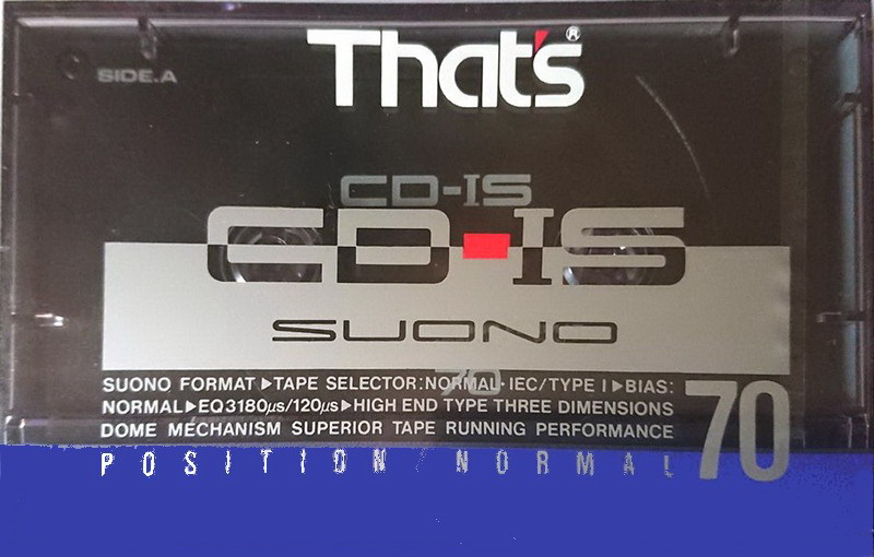 Compact Cassette Thats CD-IS 70 Type I Normal 1989 Japan