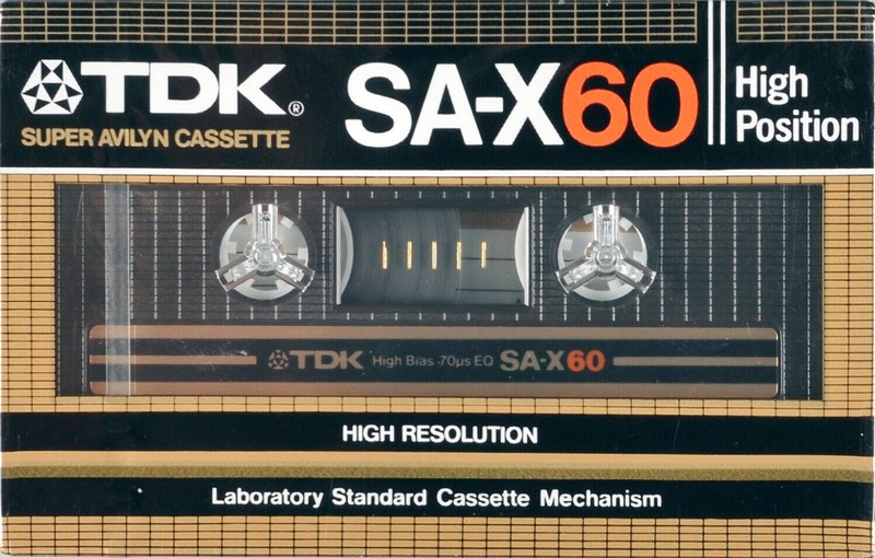 Compact Cassette TDK SA-X 60 Type II Chrome 1982 USA