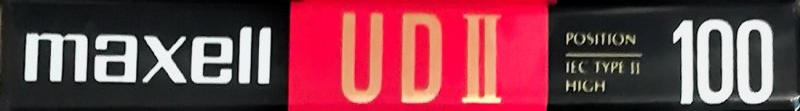 Compact Cassette Maxell UDII / UD2 100 Type II Chrome 1992 USA
