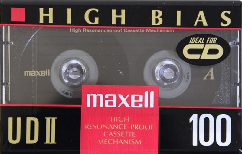 Compact Cassette Maxell UDII / UD2 100 Type II Chrome 1992 USA