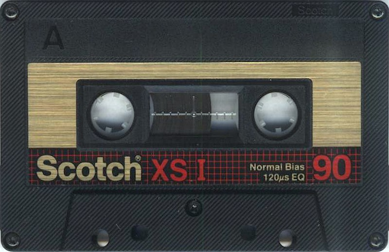 Compact Cassette Scotch XS I 90 "34-716-9013-2" Type I Normal 1982 Worldwide