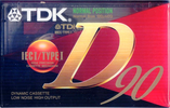 Compact Cassette TDK D 90 "D-90EA" Type I Normal 1995 Europe