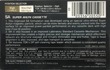 Compact Cassette TDK SA 90 Type II Chrome 1984 North America