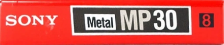 Video8, Hi8, Digital8 Sony MP 30 "P6-30MPD" Type IV Metal 1992 Japan