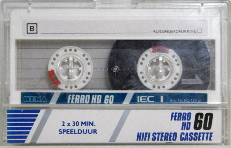 Compact Cassette Hema Ferro HD 60 Type I Normal 1989 Netherlands