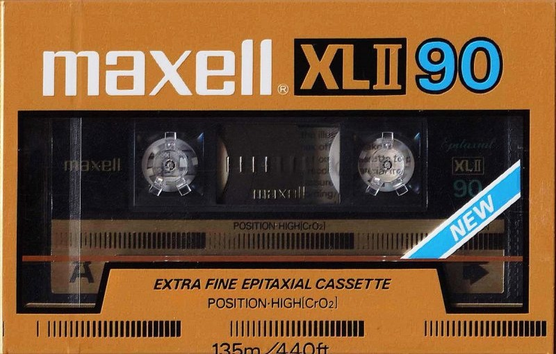 Compact Cassette Maxell XLII 90 Type II Chrome 1984 USA