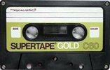 Compact Cassette SUPERTAPE Gold 90 "44-922" Type I Normal 1979 USA