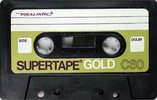 Compact Cassette SUPERTAPE Gold 90 "44-922" Type I Normal 1979 USA