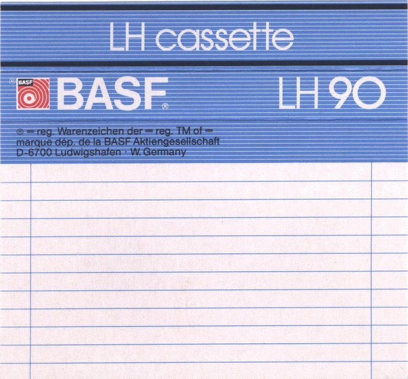 Compact Cassette: BASF  - LH 90