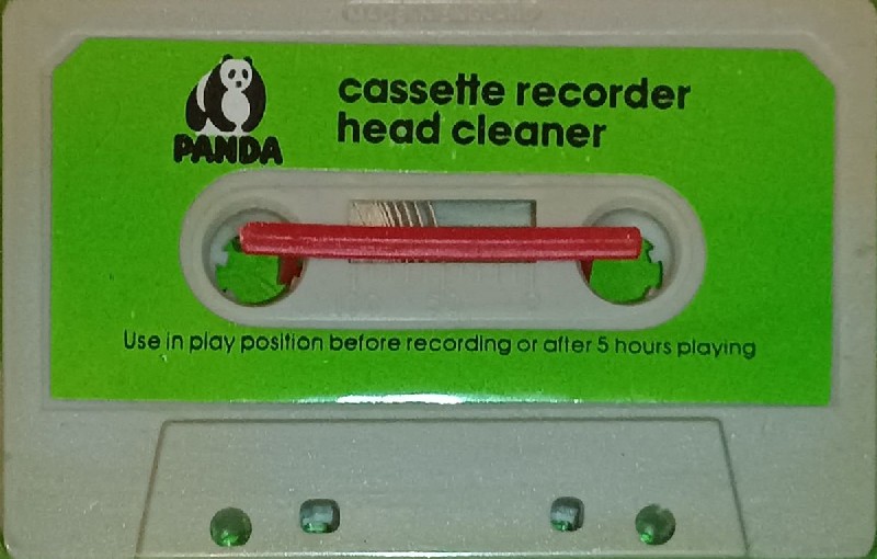 Compact Cassette Panda "RCC 101" Cleaning Cassette UK