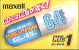 Compact Cassette Maxell CD`s I / CD`s 1 64 "CDS1-64N Music Vitamins" Type I Normal 2000 Japan