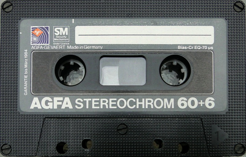 Compact Cassette AGFA Stereochrom 60+6 Type II Chrome 1980 Europe