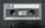 Compact Cassette AGFA Stereochrom 60+6 Type II Chrome 1980 Europe