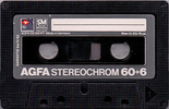 Compact Cassette AGFA Stereochrom 60+6 Type II Chrome 1980 Europe