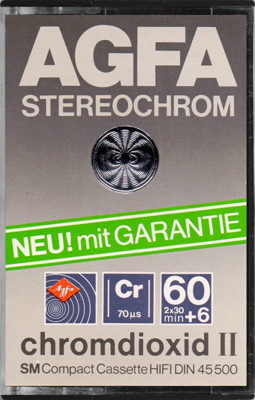 Compact Cassette: AGFA  - Stereochrom 60+6