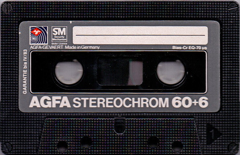 Compact Cassette: AGFA  - Stereochrom 60+6