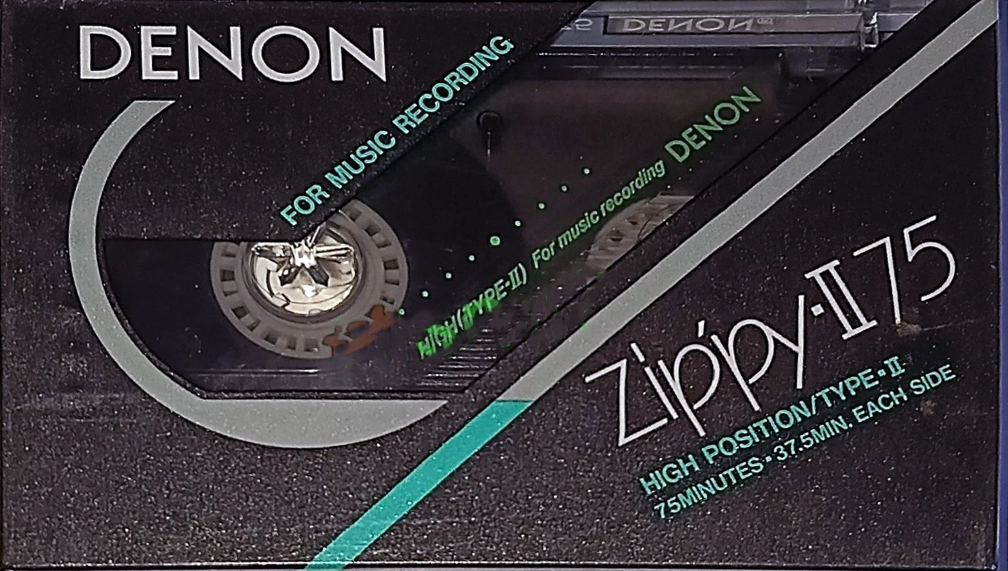 Compact Cassette Denon Zippy-II 75 Type II Chrome 1988 Europe