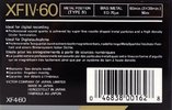 Compact Cassette JVC XFIV 60 Type IV Metal 1990 North America