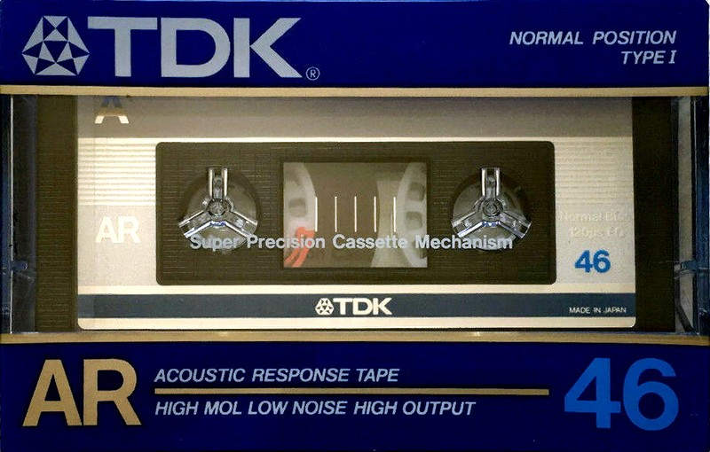 Compact Cassette TDK AR 46 "AR-46F" Type I Normal 1985 Japan