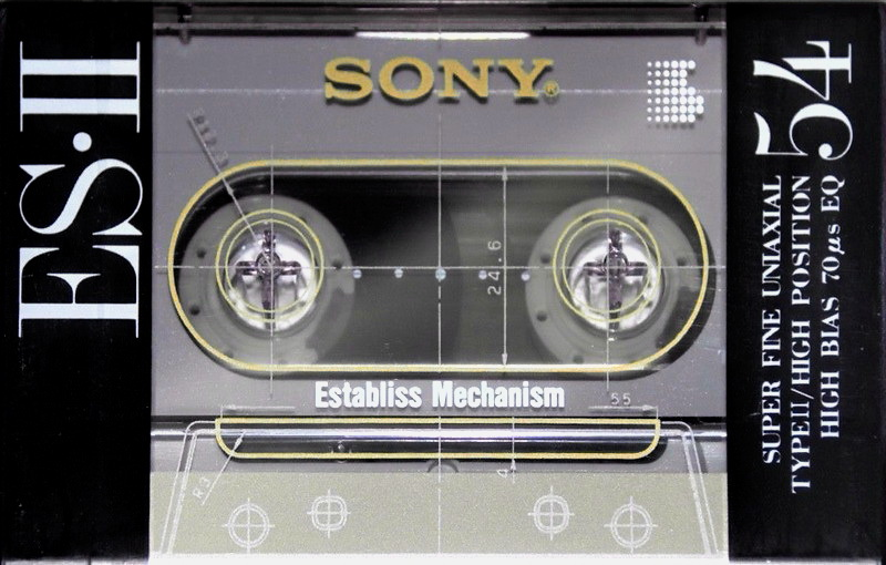 Compact Cassette Sony ES-II 54 "C-54ES2" Type II Chrome 1991 Japan