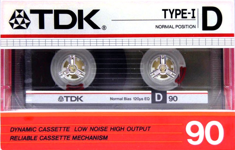 Compact Cassette TDK D 90 Type I Normal 1985 Australia, Europe