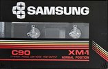 Compact Cassette Samsung XM-1 90 Type I Normal 1985 Europe