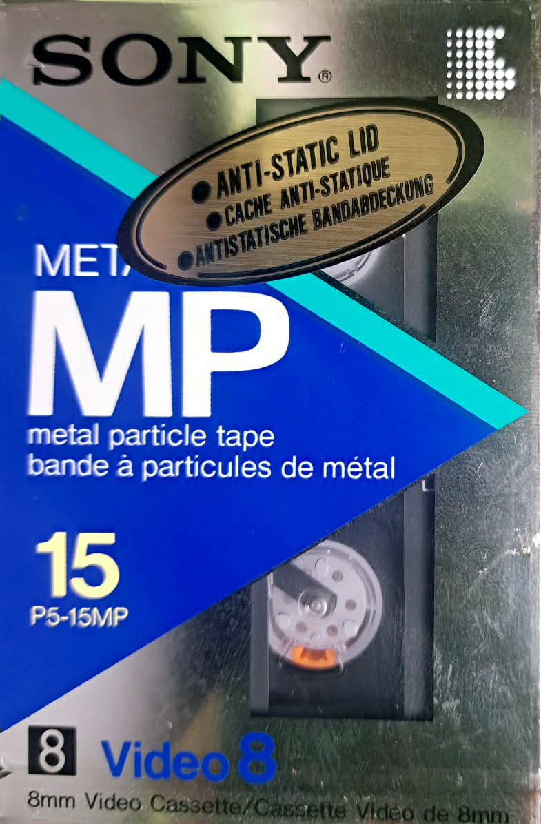 Video8, Hi8, Digital8 Sony MP 15 "P5-15MP" Type IV Metal 1986 Europe