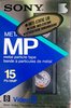 Video8, Hi8, Digital8 Sony MP 15 "P5-15MP" Type IV Metal 1986 Europe