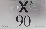 Compact Cassette Sony X IV 90 Type IV Metal 1992 Japan