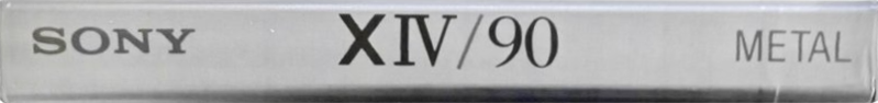 Compact Cassette Sony X IV 90 Type IV Metal 1992 Japan