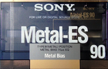 Compact Cassette Sony Metal-ES 90 Type IV Metal 1988 USA