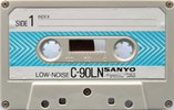 Compact Cassette Sanyo LN 90 Type I Normal 1975 Europe