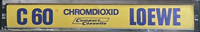 Compact Cassette Loewe 60 Type II Chrome 1977 Europe